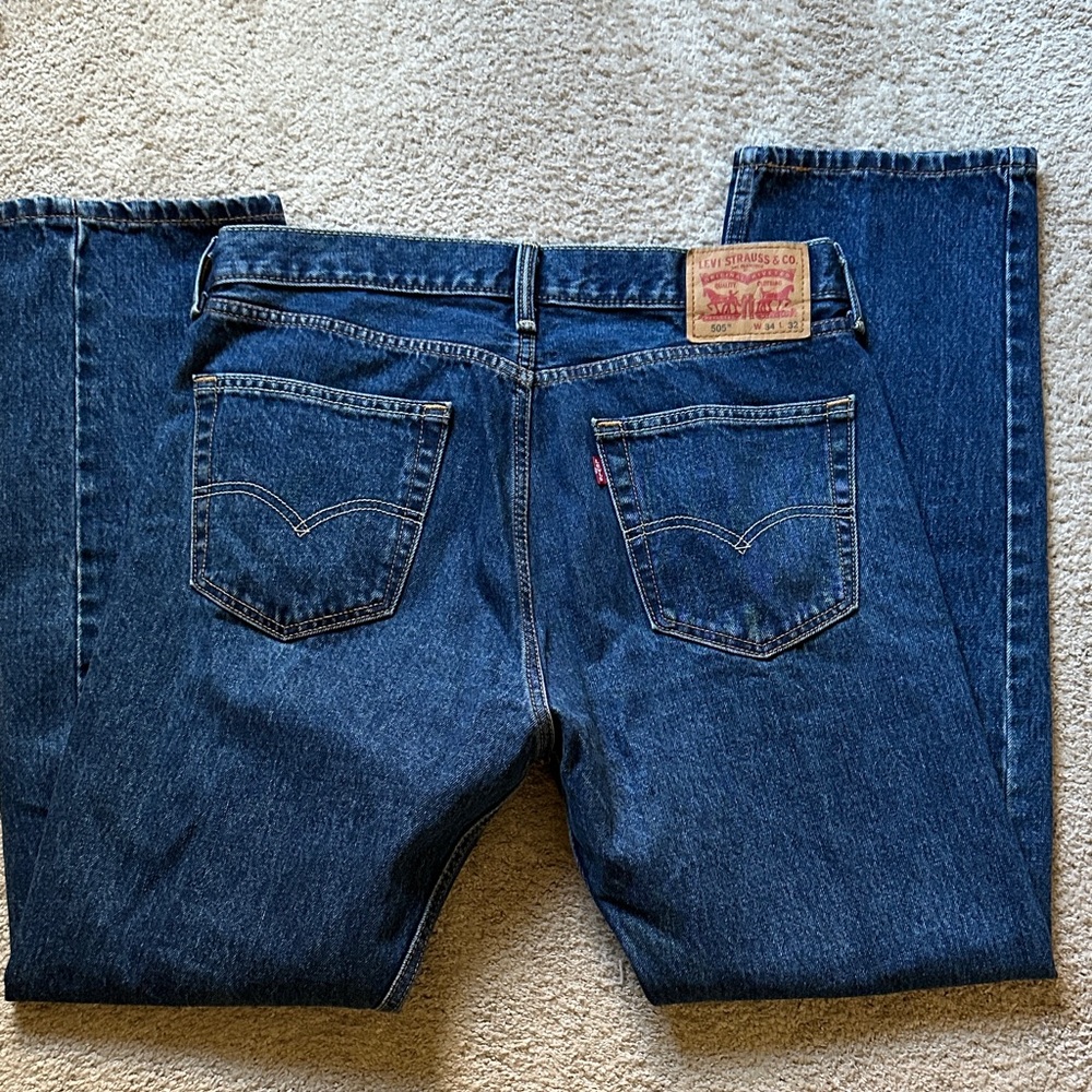 Levi's Men's Dark Blue Straight Jeans